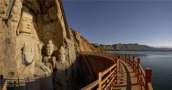 天梯山石窟照片图片